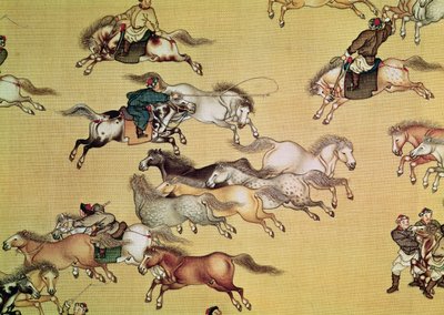 Voyage of Emperor Qianlong (detail) by Mou Lan